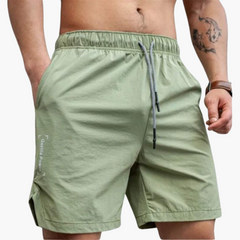 Badeshorts - Herren Sommer-Shorts mit Kordelzug Design in Grün