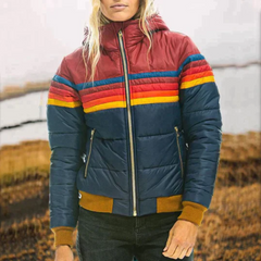Frederikke - Pufferjacke für Frauen in Dunkelblau