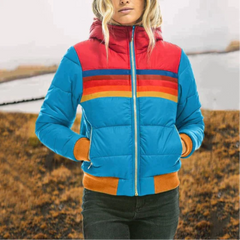 Frederikke - Pufferjacke für Frauen in Hellblau