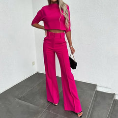 Lisa | Zweiteiliges stilvolles Damen-Set in Fuchsia