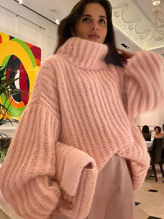 ARIANNE™ | STRICKPULLOVER in Rosa
