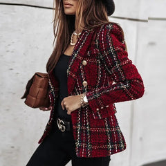 Ralph Mattew Winter Print Jacke in Rot
