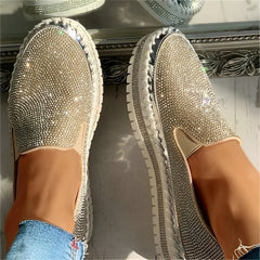 Candy Gem - Funkelnde Diamant-Loafer in Gold
