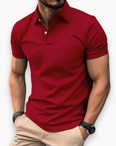 Herren Klassisches Poloshirt | Sportlich Elegant in Rot