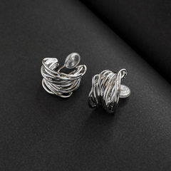 Micara - Glam Weavers - Ohrringe in Silber