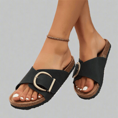 Theresa | Orthopädische Sandalen mit Wohlfühlgarantie in Schwarz