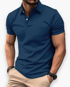 Herren Klassisches Poloshirt | Sportlich Elegant in Hellblau