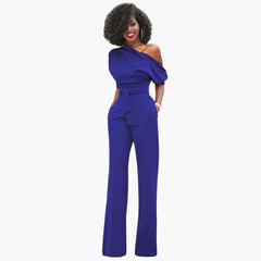 Sofie | Ein-Schulter-Overall für Damen in Blau