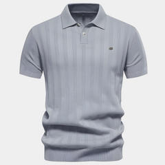 Hael | Slim-Casual Herren-Poloshirt in Hellgrau