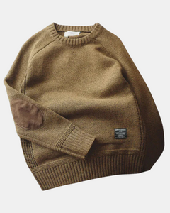 Lässiger Herrenpullover in Braun