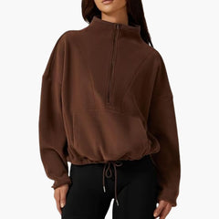 Sabrina | Polar Fleece Sweatshirt in Braun