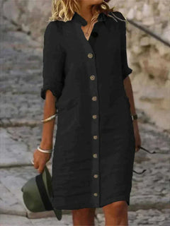 Yrsa - Sommerkleid - Frühlingskleid in Schwarz