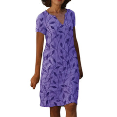 Kendal - Midi-Kleid mit V-Ausschnitt für Damen in Lila