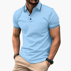 Fabian | Stilvolles Poloshirt in Hellblau
