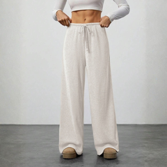 Bianca | Stylishe Lila Loungepants für Damen in Ivory