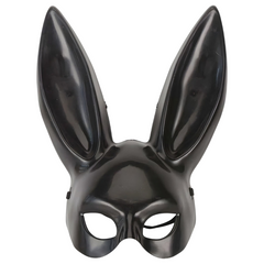 ShadowHop – Hasenmaske mit langen Ohren für auffällige Cosplay-Looks in Schwarz