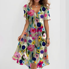 Valerie - V-Ausschnitt-Chiffonkleid für Damen in Farbe 1