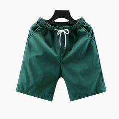 Bequeme Shorts mit Kordelzug für Herren - Freizeitmode in Dunkelgrün
