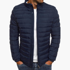 Leichte Steppjacke mit Reißverschluss - Herren Übergangsjacke in Marineblau