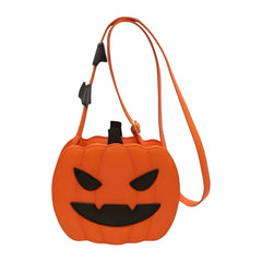 Juna Halloween Kürbis-Umhängetasche – Verstellbarer Riemen & festliches Design in Orange