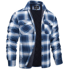Sova - Herren-Holzfällerjacke Im Karierten Design in Bleu clair