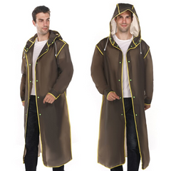 Luca - Erleben Sie Komfort im Regen mit dieser Unisex-Regenjacke in Grau