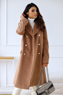 Damen Reverskragen Trenchcoat | Winter in Braun