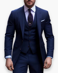 Herren Anzug 3-teilig Slim Fit | Klassisch & Elegant für Hochzeitsgäste in Königsblau
