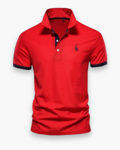 Herren Zeitloses Poloshirt | Elegantes Design in Rot