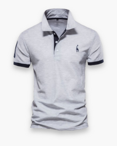 Herren Zeitloses Poloshirt | Elegantes Design in Grau