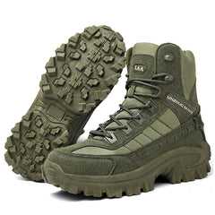 Wasserdichte und rutschfeste taktische Sportstiefel mit hohem Schaft (verbesserte Haltbarkeit) in Grün