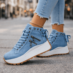 Wella - Gepolsterter Chunky-Sneaker in Blau