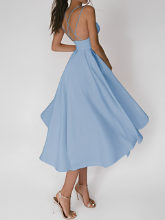 Colline - Kleid mit Spaghettiträgern in Blau