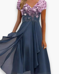 Damen Elegantes Festliches Kleid | Vielseitig in Rosa blau