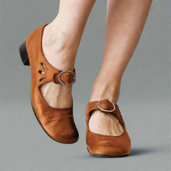 Annelore | Neuer Stil Damenschuhe Einzelne Schuhe – Bequem und Elegant in Khaki