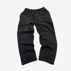Nils | Retro Splicing Oversized Sweatpants in Schwarz