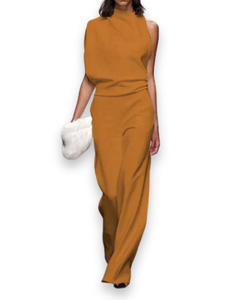 Damen Eleganter Jumpsuit | Festlich Sommer in Gelb