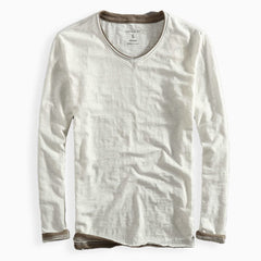 Frederick | Premium Langarmshirt in Weiß