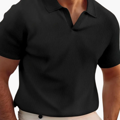 Andreas | Herren-Poloshirt in Schwarz