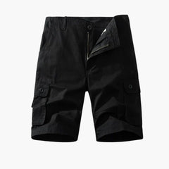 Herren Baumwoll Cargo Shorts mit Taschen für den Sommer in Grau