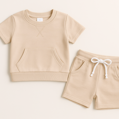 Snuglii - Weiches und bequemes Set für Kinderkleidung in Beige