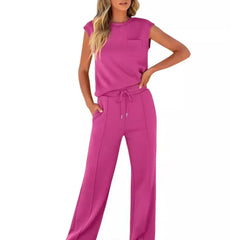 Soraya | Lässiges Sommer Set weich und modern in Knalliges Pink