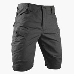 Cargoshorts mit elastischem Bund - für Herren im Utility Stil in Schwarz