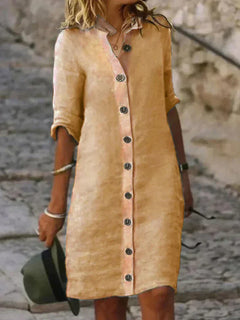 Yrsa - Sommerkleid - Frühlingskleid in Khaki