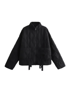 Ameera – Stilvolle Baumwolljacke in Schwarz