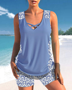 Balbina® | Trendy Tankini in Blau