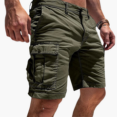 Herren Cargo-Shorts in Knielänge mit schnell trocknendem Stoff in Grün