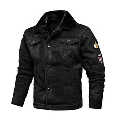 Ben | Zeitlose Sherpa-Jacke in Schwarz