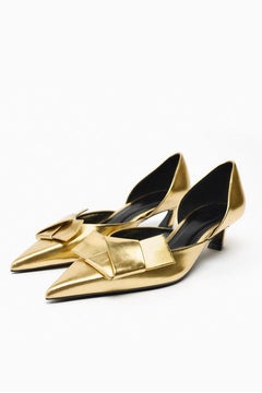 Marla® | Bunte High Heels mit spitzer Spitze in Gold