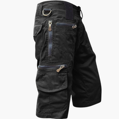 Robuste Cargoshorts für Herren - Ideal für Abenteuerreisen in Schwarz